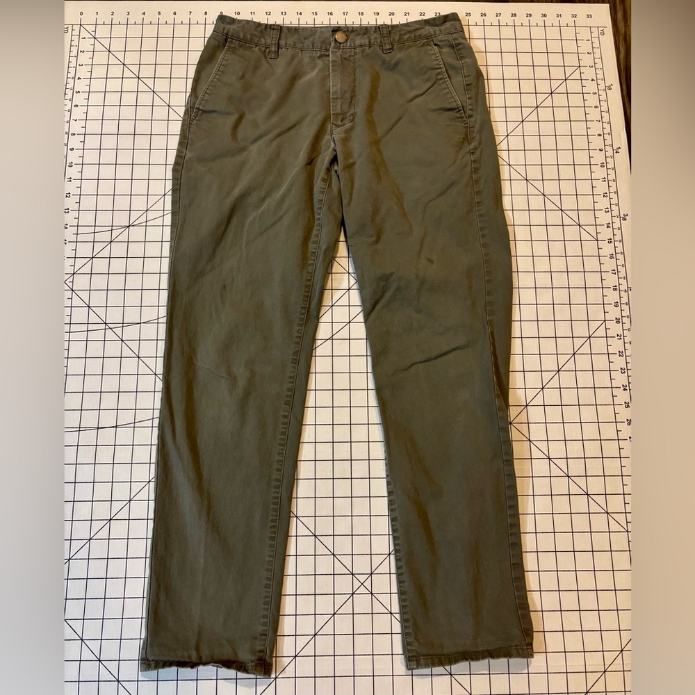 Bonobos Men’s Size 31/32 Slim Fit Green Chinos Casual Cotton Blend
